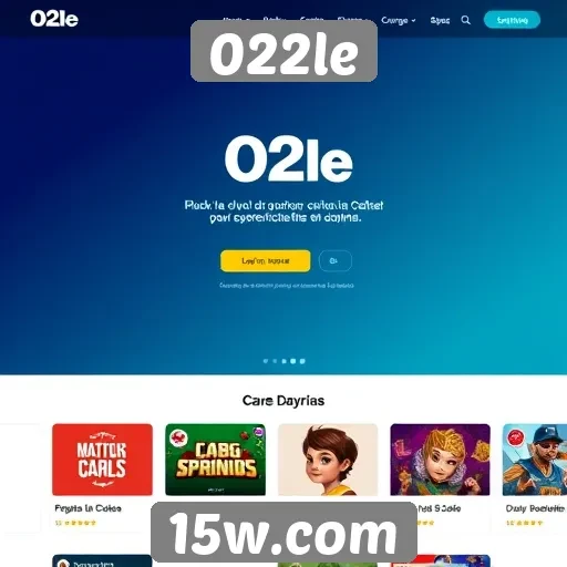 Avaliação da interface do site de jogos 022le