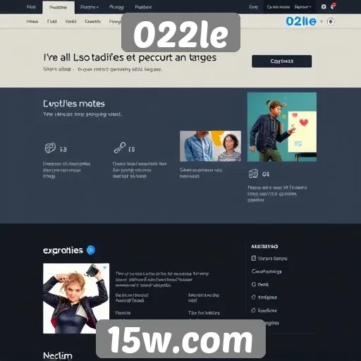 Análise da interface do site 022le